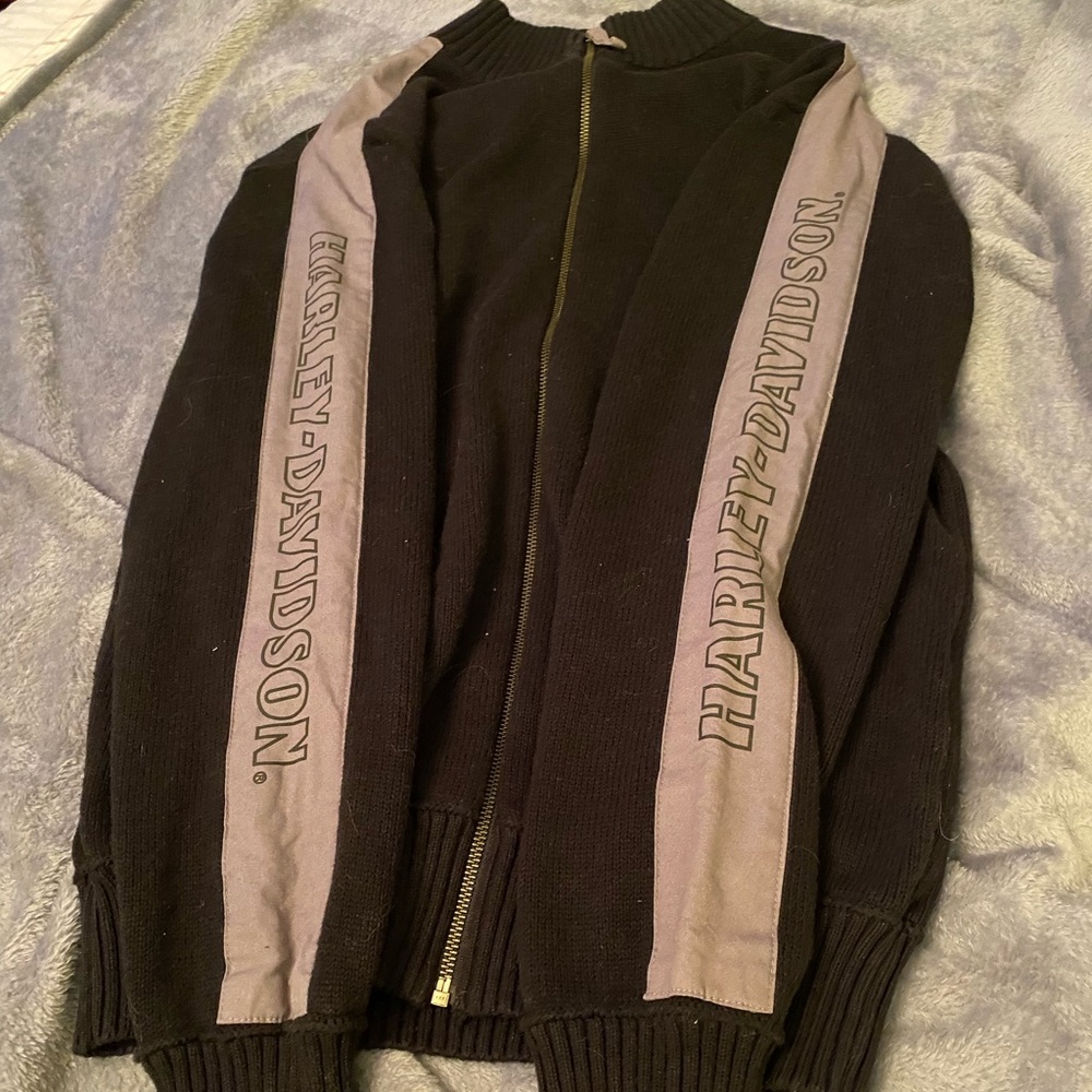 Harley Davidson Zip Up Sweater